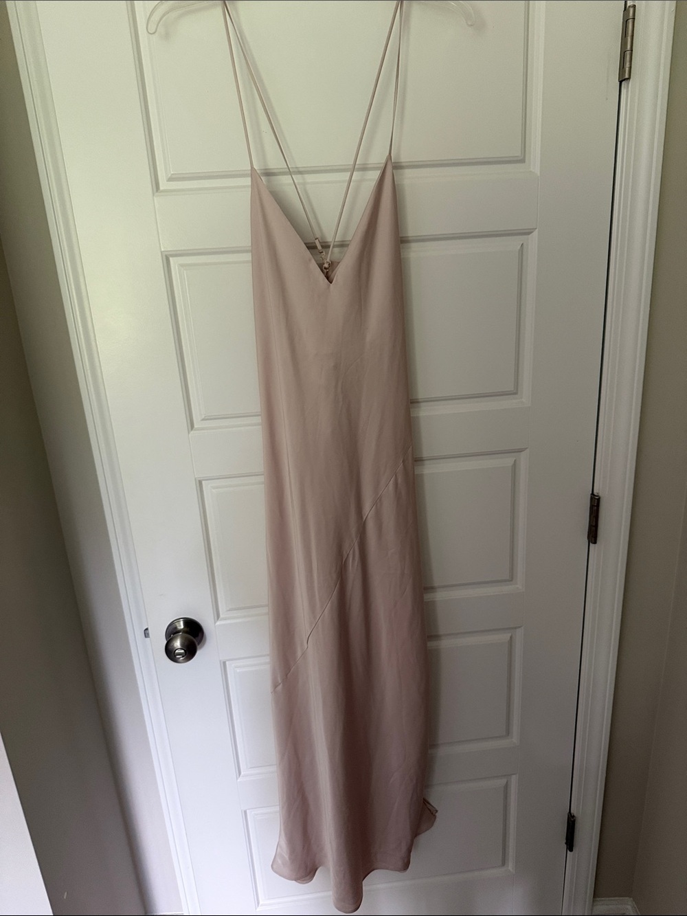 Babaton Cream Slip Maxi Dress